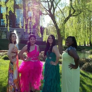 Multicolored Prom Dress